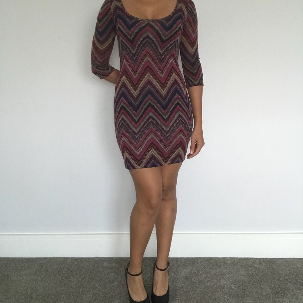 Multi Pattern Dress - image 2